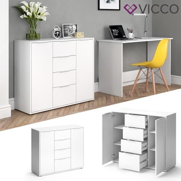 VICCO LEON TV-skåp i vitt