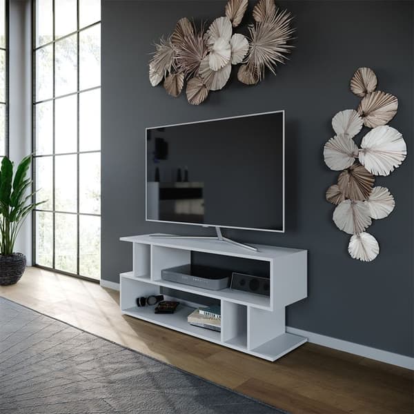 Vicco Karel TV-skåp, Vit, 120 x 51 cm