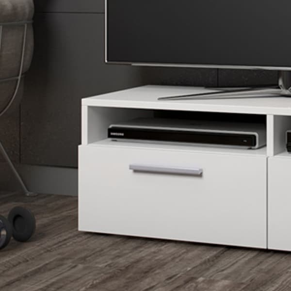 Vicco Diego TV-skåp, Vit Högblank, 190 x 38 cm