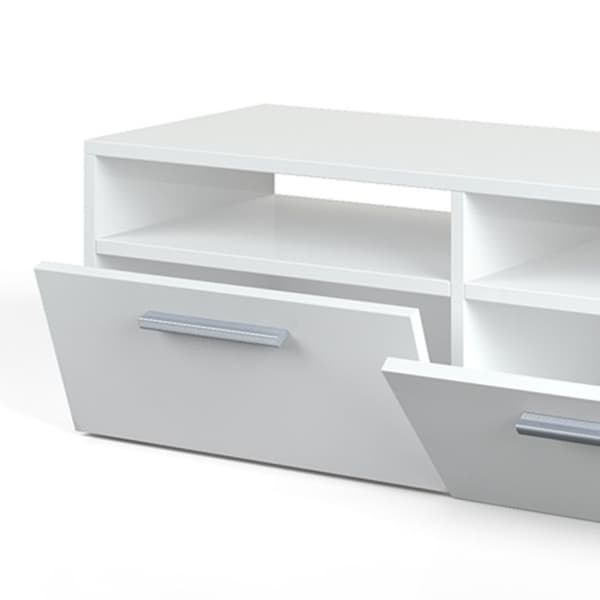 Vicco Diego TV-skåp, Vit Högblank, 190 x 38 cm