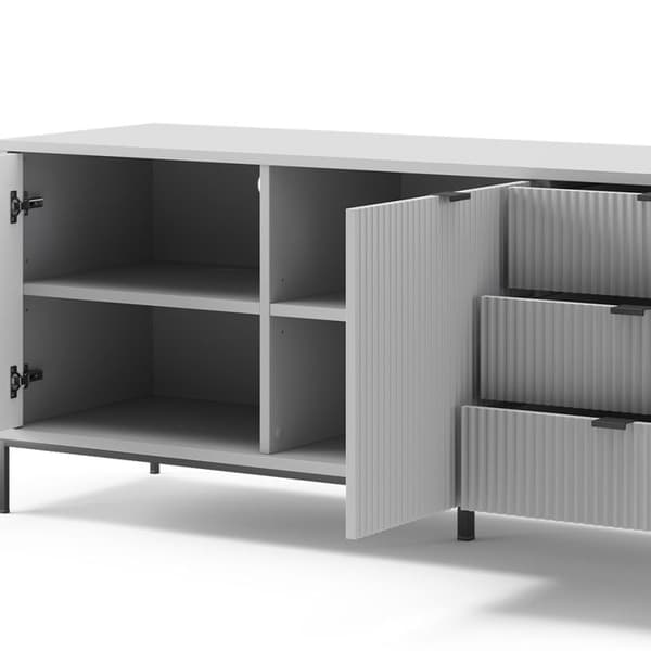 Vicco Eliza TV-skåp, Grå, 150,1 x 60 cm