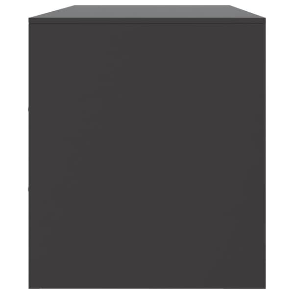 TV-skåp svart 99x39x44 cm stål