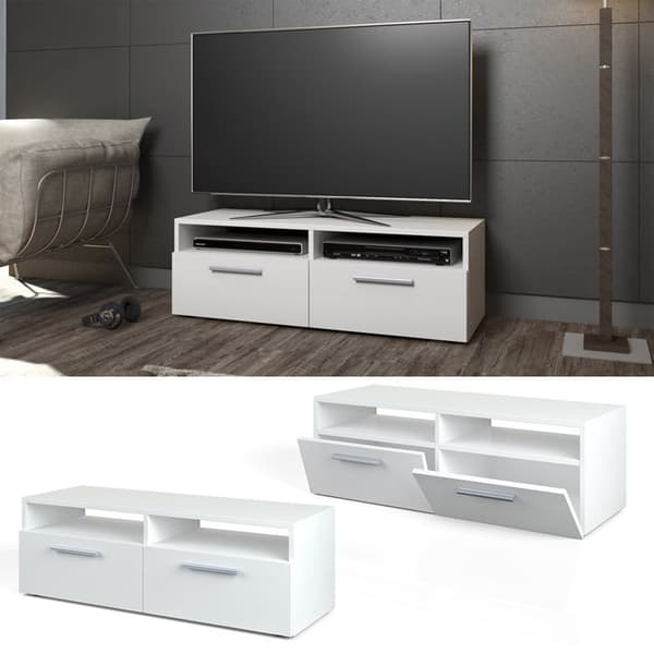 Vicco Diego TV-skåp, Vit Högblank, 95 x 38 cm