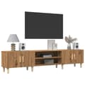 Miniatyrbilde 4 av 11: vidaXL TV-benk artisan eik 180x31,5x40 cm konstruert tre