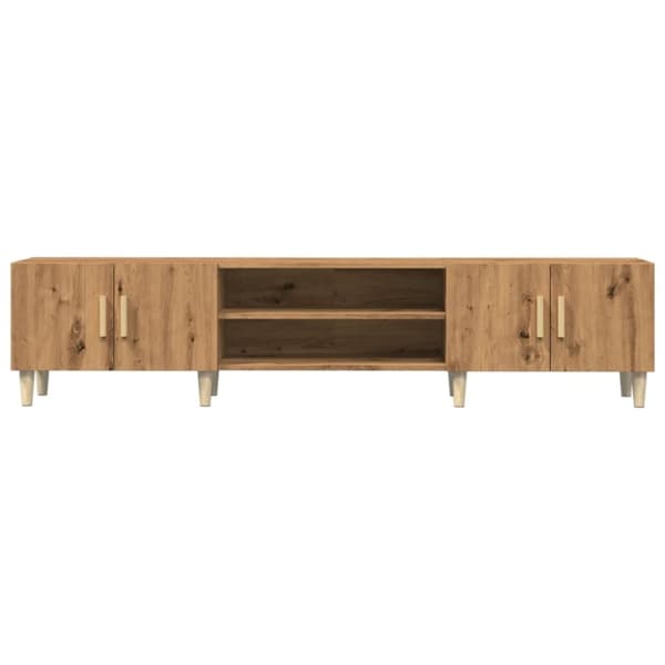 vidaXL TV-benk artisan eik 180x31,5x40 cm konstruert tre