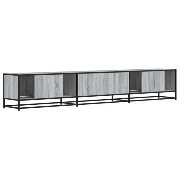 vidaXL Tv-bänk grå sonoma 240x35x41 cm konstruerat trä