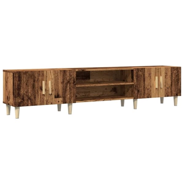 vidaXL TV-benk gammelt tre 180x31,5x40 cm konstruert tre