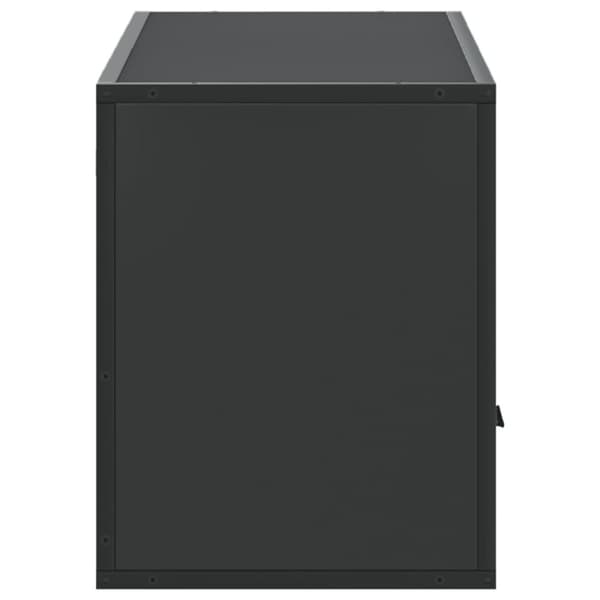 vidaXL tv-bord 100x31x39,5 cm konstrueret træ og metal sort