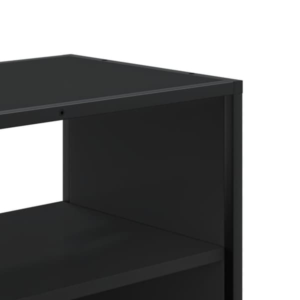 vidaXL tv-bord 100x31x39,5 cm konstrueret træ og metal sort