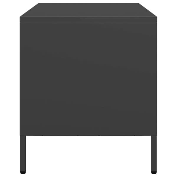 vidaXL tv-bord 68x39x43,5 cm koldvalset stål sort
