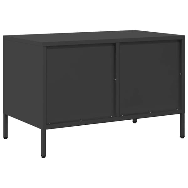 vidaXL tv-bord 68x39x43,5 cm koldvalset stål sort