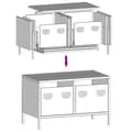 Miniatyrbillede 10 af 11: vidaXL tv-bord 68x39x43,5 cm koldvalset stål sort