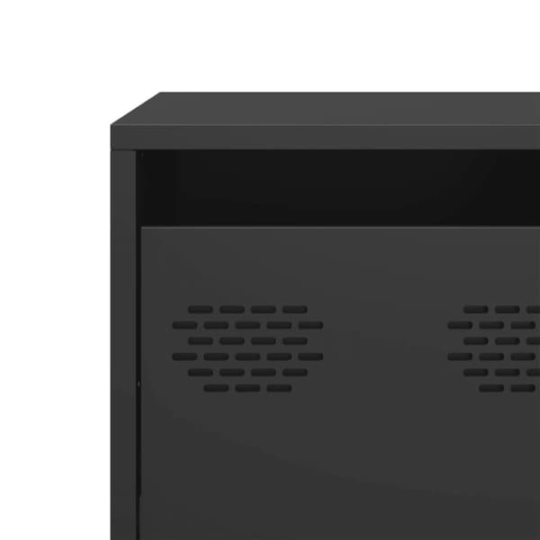 vidaXL tv-bord 68x39x43,5 cm koldvalset stål sort