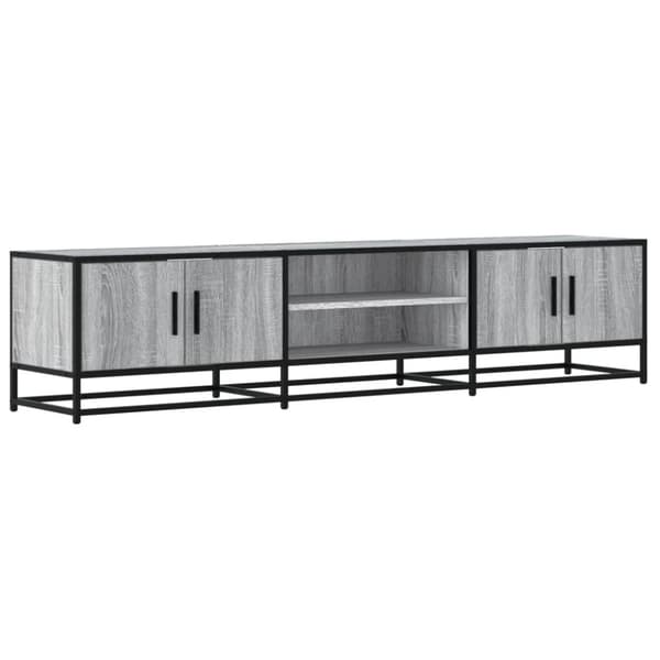 vidaXL Tv-bänk grå sonoma 180x35x41 cm konstruerat trä