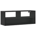 Pikkukuva 3 / 11: vidaXL TV-taso musta 100x31x39,5 cm tekninen puu ja metalli