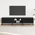 Miniatyrbild 4 av 11: vidaXL Tv-bänk svart 180x35x41 cm konstruerat trä