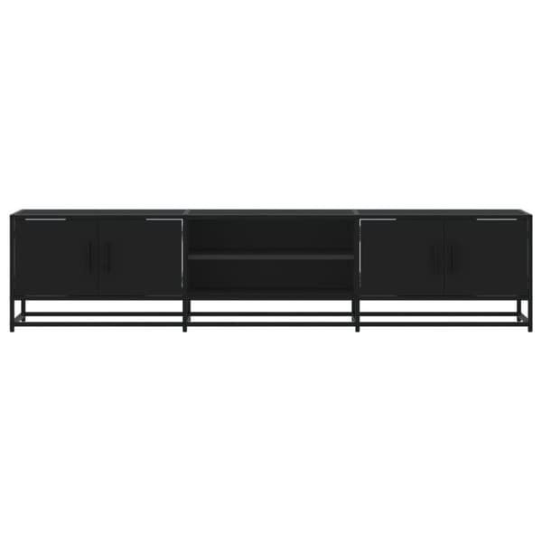 vidaXL Tv-bänk svart 180x35x41 cm konstruerat trä