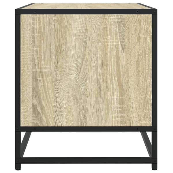 vidaXL TV-benk sonoma eik 120,5x40x46 cm konstruert tre og metall