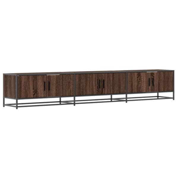 vidaXL TV-benk brun eik 240x35x41 cm konstruert tre