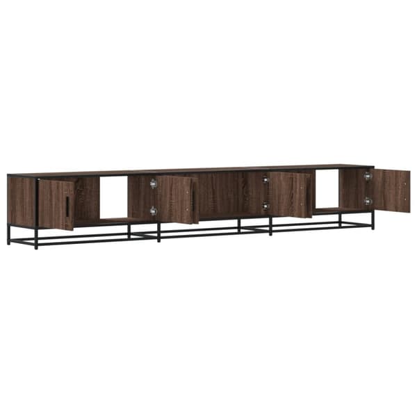 vidaXL TV-benk brun eik 240x35x41 cm konstruert tre