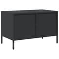 Miniatyrbilde 8 av 11: vidaXL TV-benk svart 68x39x43,5 cm kaldvalset stål