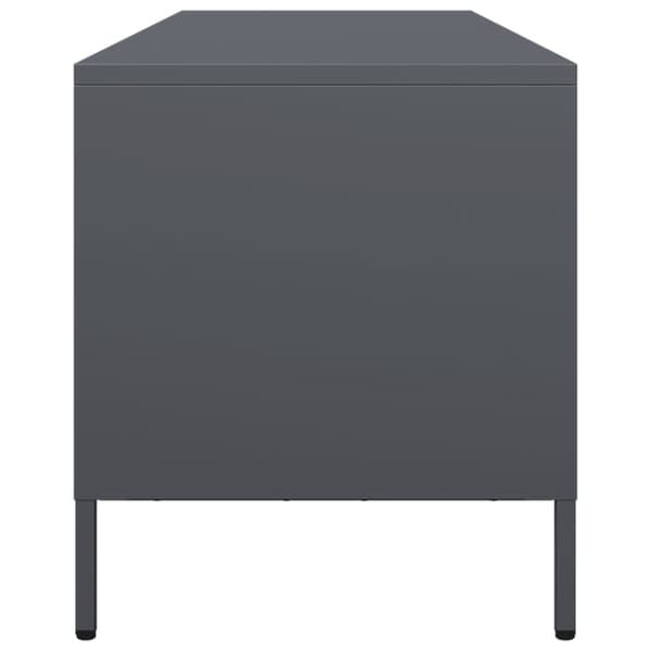 vidaXL tv-bord 135x39x43,5 cm koldvalset stål antracitgrå