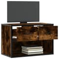 Miniatyrbilde 4 av 11: vidaXL TV-benk røkt eik 60x31x39,5 cm konstruert tre og metall