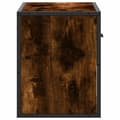 Miniatyrbilde 6 av 11: vidaXL TV-benk røkt eik 60x31x39,5 cm konstruert tre og metall