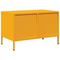 Pikkukuva 8 / 11: vidaXL TV-taso sinapinkeltainen 68x39x43,5 cm kylmävalssattu teräs