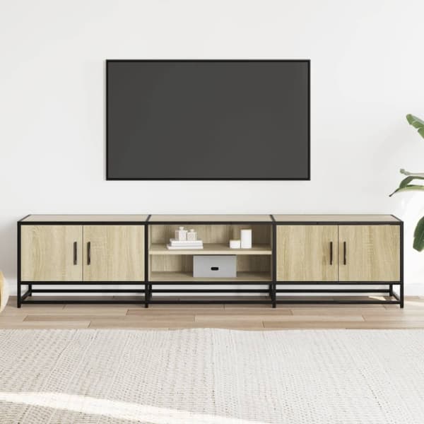 vidaXL Tv-bänk sonoma ek 180x35x41 cm konstruerat trä