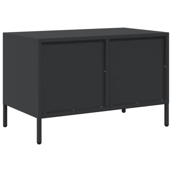 vidaXL TV-taso musta 68x39x43,5 cm kylmävalssattu teräs