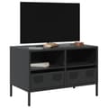 Pikkukuva 2 / 11: vidaXL TV-taso musta 68x39x43,5 cm kylmävalssattu teräs