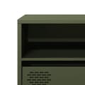 Miniatyrbild 10 av 11: vidaXL Tv-bänk olivgrön 135x39x43,5 cm kallvalsat stål