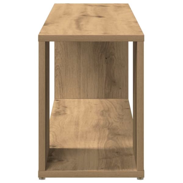 vidaXL TV-benk artisan eik 100x24x32 cm konstruert tre