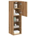 Miniatyrbillede 6 af 11: vidaXL tv-borde med LED-lys 2 stk. 30,5x30x102 cm egetræsfarve