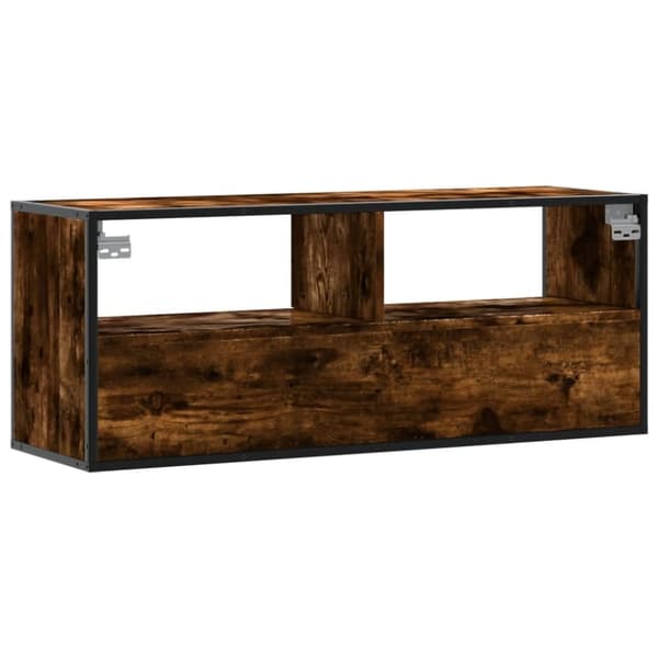 vidaXL TV-taso savutammi 100x31x39,5 cm tekninen puu ja metalli