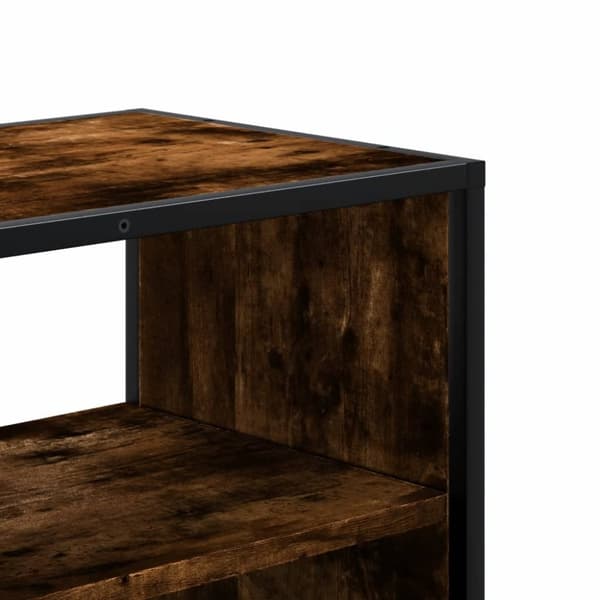 vidaXL TV-taso savutammi 100x31x39,5 cm tekninen puu ja metalli