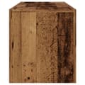 Miniatyrbilde 9 av 11: vidaXL TV-benk med LED-lys gammelt tre 120x36,5x40 cm konstruert tre