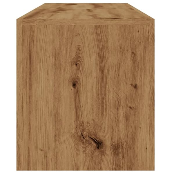 vidaXL TV-benk med LED-lys artisan eik 140x36,5x40 cm konstruert tre