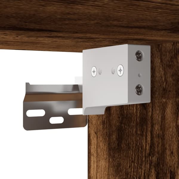 vidaXL tv-bord 100x31x39,5 cm konstrueret træ og metal røget egetræ