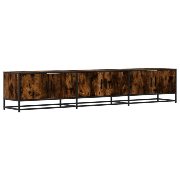 vidaXL TV-benk røkt eik 210x35x41 cm konstruert tre