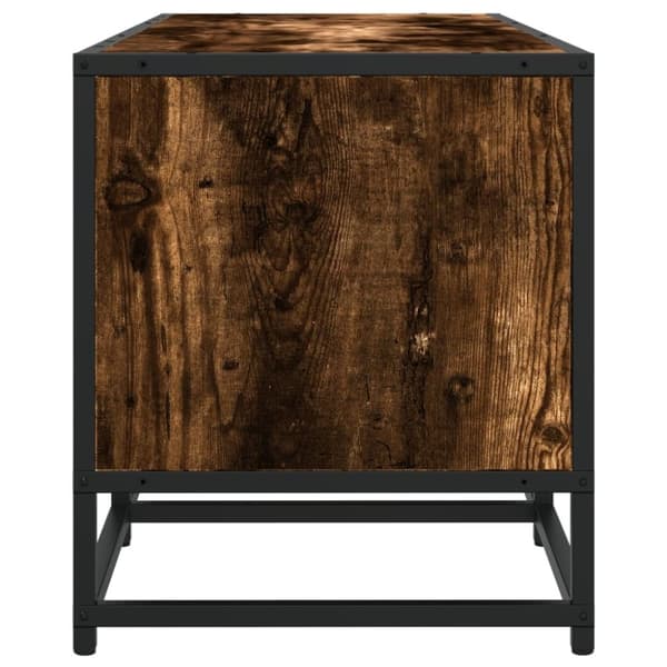 vidaXL TV-benk røkt eik 210x35x41 cm konstruert tre