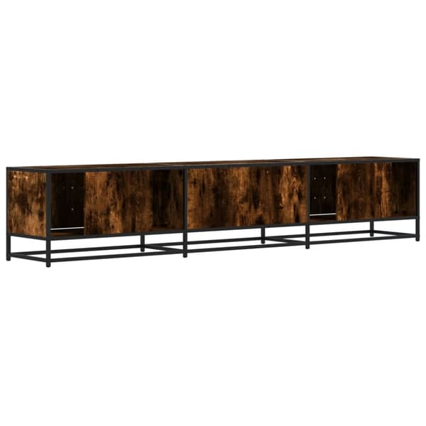 vidaXL TV-benk røkt eik 210x35x41 cm konstruert tre