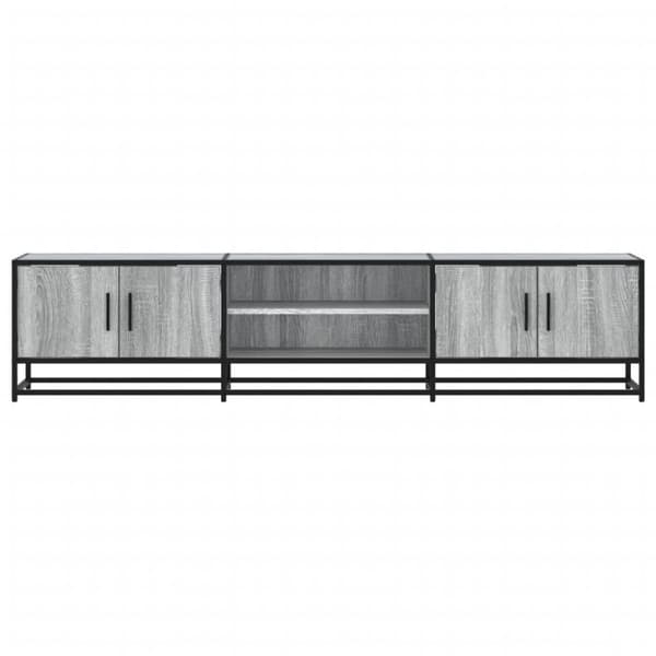 vidaXL tv-bord 180x35x41 cm konstrueret træ grå sonoma-eg