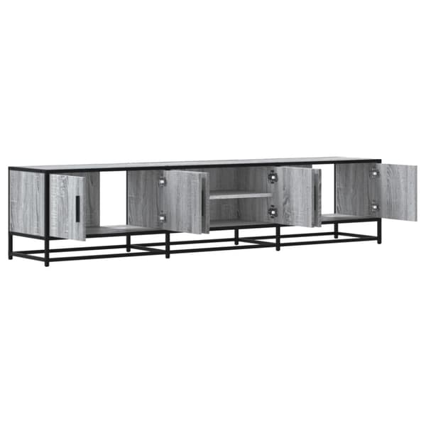 vidaXL tv-bord 180x35x41 cm konstrueret træ grå sonoma-eg