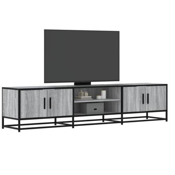 vidaXL tv-bord 180x35x41 cm konstrueret træ grå sonoma-eg