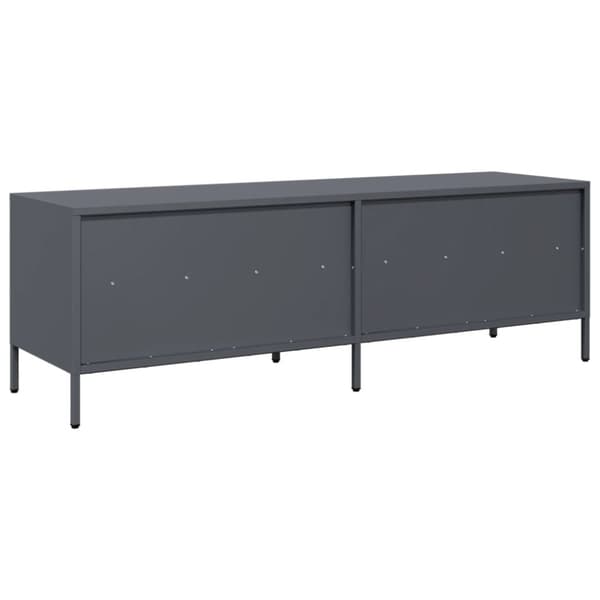 vidaXL TV-benk antrasitt 135x39x43,5 cm kaldvalset stål