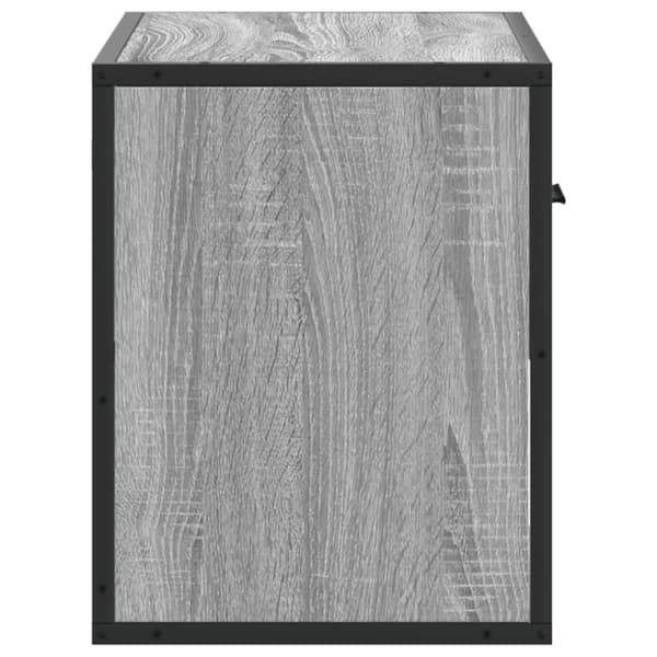 vidaXL TV-benk grå sonoma 60x31x39,5 cm konstruert tre og metall