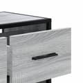 Miniatyrbilde 9 av 11: vidaXL TV-benk grå sonoma 60x31x39,5 cm konstruert tre og metall