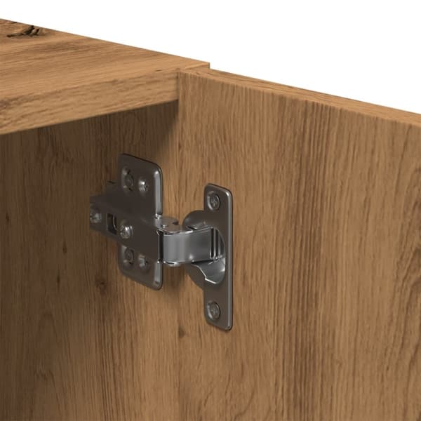 vidaXL TV-benk artisan eik 180x31,5x40 cm konstruert tre